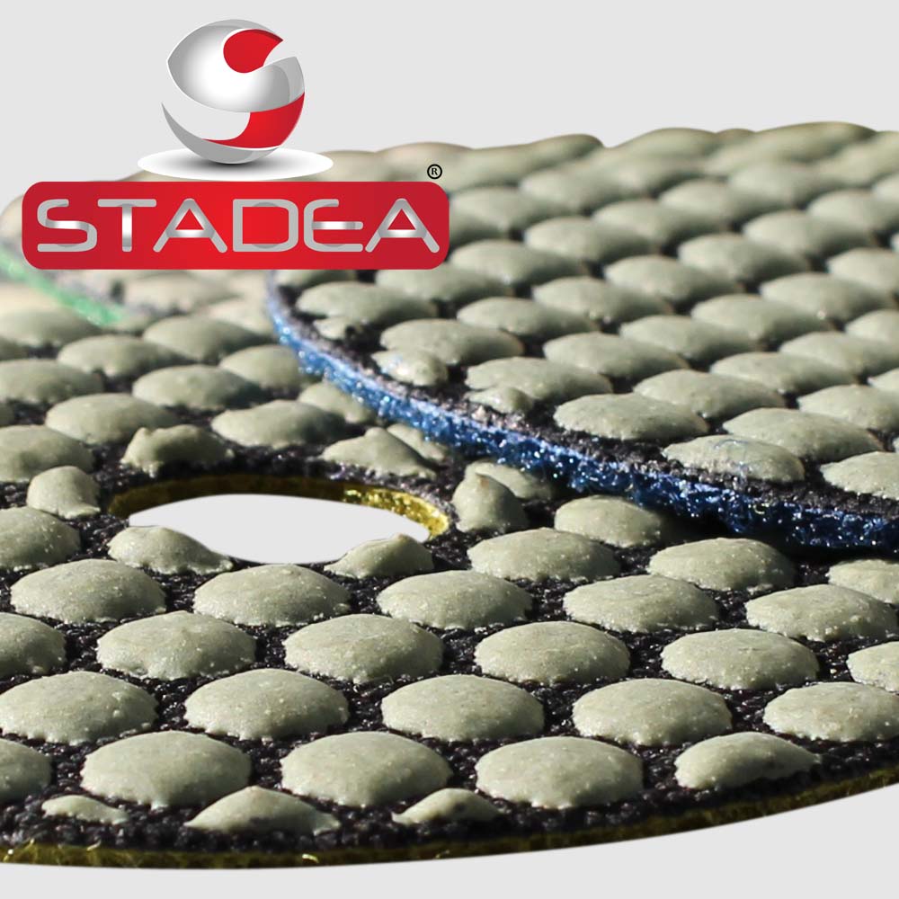 Stadea Series Super C 5" Dry Diamond Polishing Pads for Concrete Countertop 