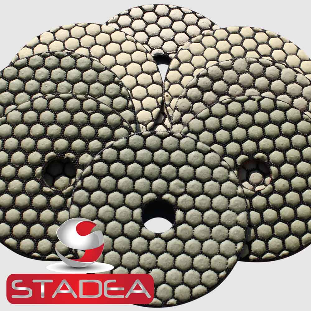 Diamond Polishing Pads Set 4 Dry For Granite Marble Stone Concrete Glass  Polishing, by Stadea (Series Standard A) - Shop N Save Diamond Tools