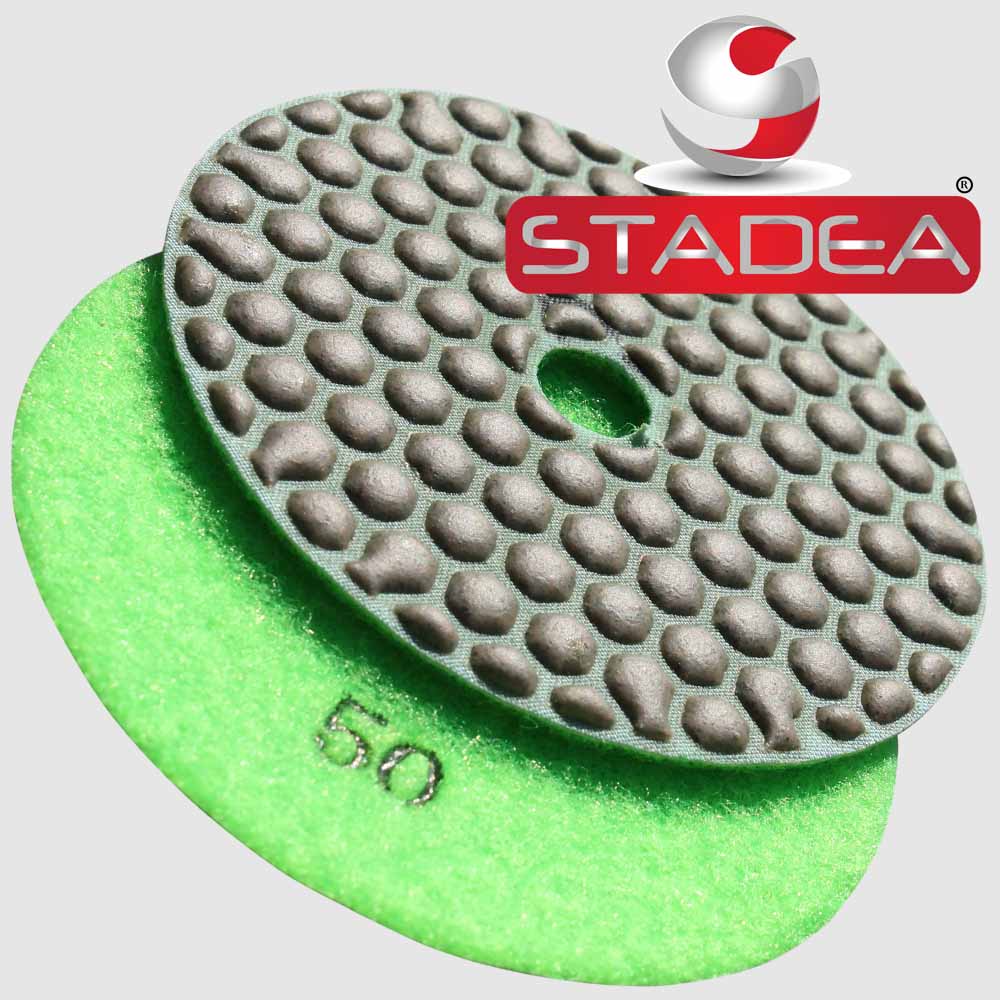 Stadea Dry Diamond Polishing Pad For Concrete Travertine Marble Terrazzo-Grit 30 