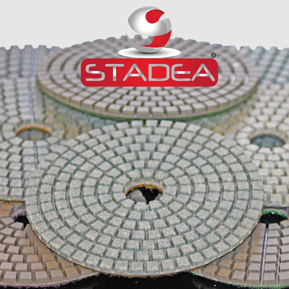 STADEA 4" Diamond Polishing Pads Grit 400 Wet/Dry Pad 