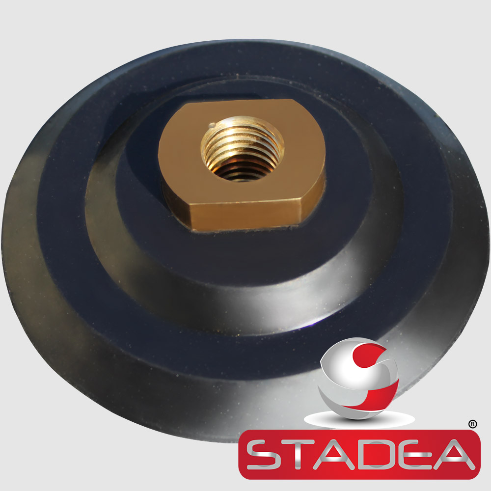 Stadea 4 inch Rubber Backing Pad Flexible Backer Pad with Backing 5/8" 11 